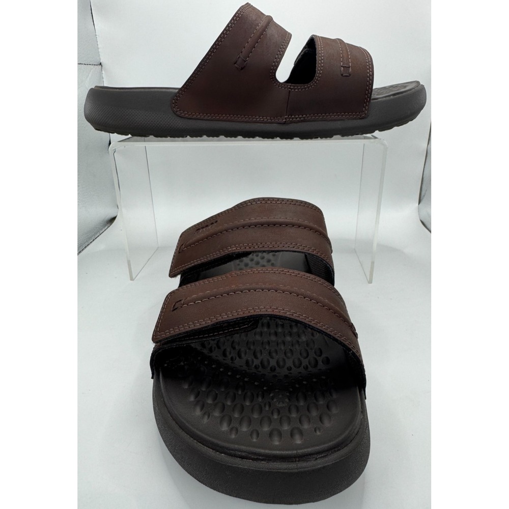Crocs LiteRide Yukon Vista II Two Strap Slide Sandal Espresso Size 9 209396